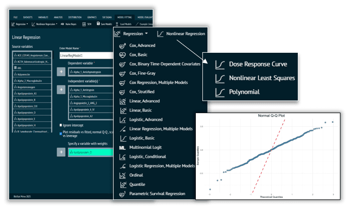BioStat Prime Interface